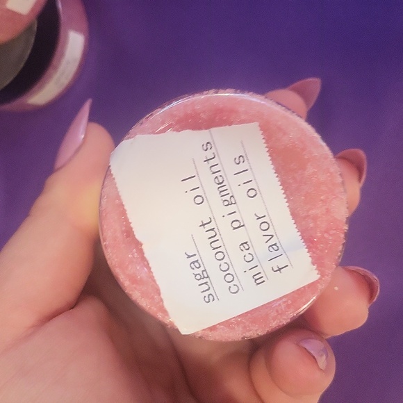 Edible Cherry Lip Scrub - Handmade - Picture 4 of 4